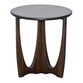 Watson Round Mahogany Wood Mid Century End Table image number 0