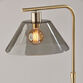 Lune Gray Smoked Glass Dome and Antique Brass Floor Lamp image number 2