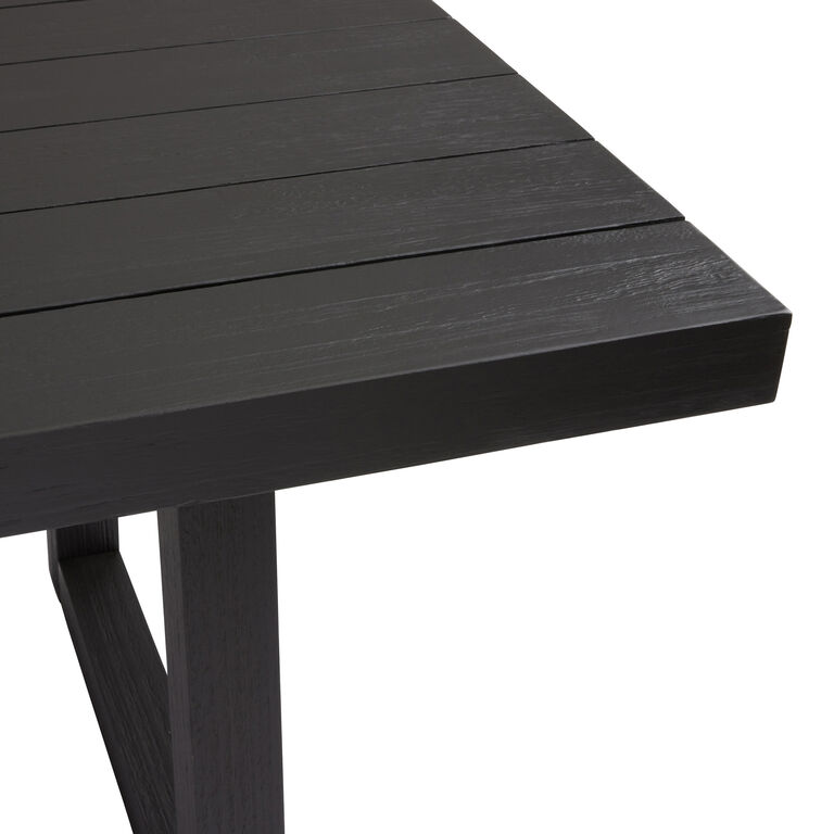 Rayne Charcoal Eucalyptus Wood Outdoor Dining Table image number 4