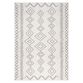 Ivory And Gray Diamond Salma Indoor Outdoor Rug image number 0