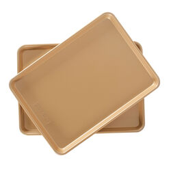 Nordic Ware Naturals Gold Nonstick Half Sheet Pan 2 Pack