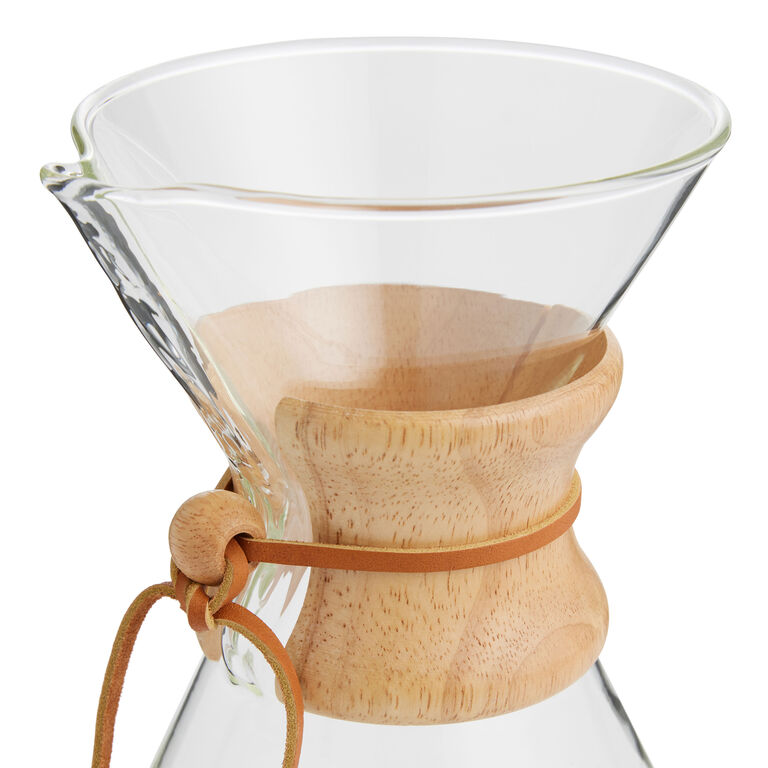 Chemex 8 Cup Glass Pour Over Coffee Maker image number 4