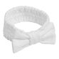 White Waffle Weave Cotton Spa Headband image number 0