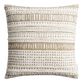 Taupe And Ivory Geo Stripe Throw Pillow image number 0