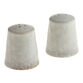 Vita Ivory And Brown Reactive Glaze Salt and Pepper Shakers