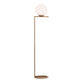 Hudson Brass and Frosted Glass Sphere Floor Lamp image number 2