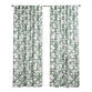 Sage Scratched Windowpane Sleeve Top Curtain Set Of 2 image number 2
