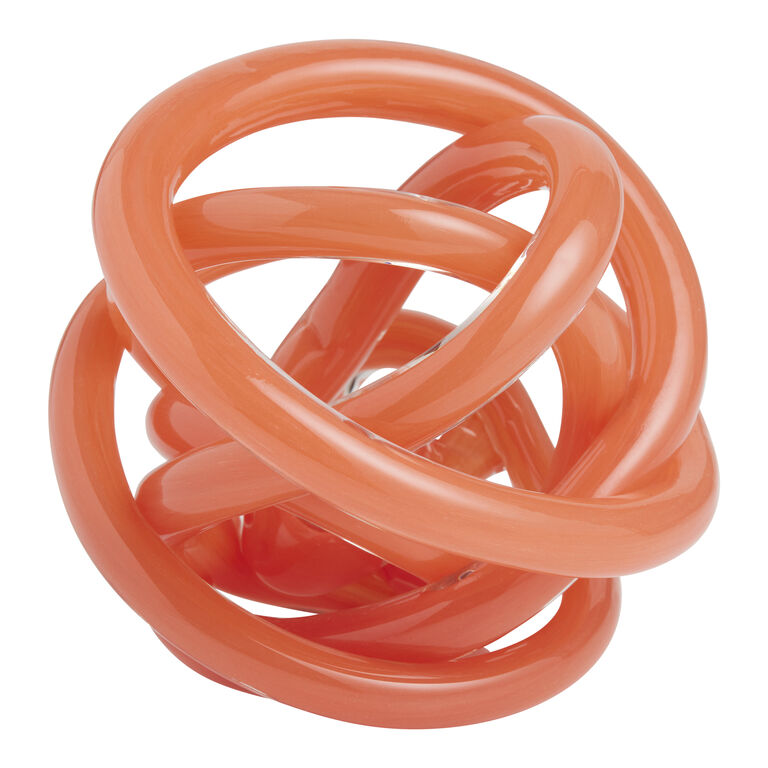 Mouth Blown Glass Knot Decor image number 1