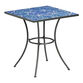 Cadiz Square Blue Mosaic Medallion Outdoor Bistro Table image number 0