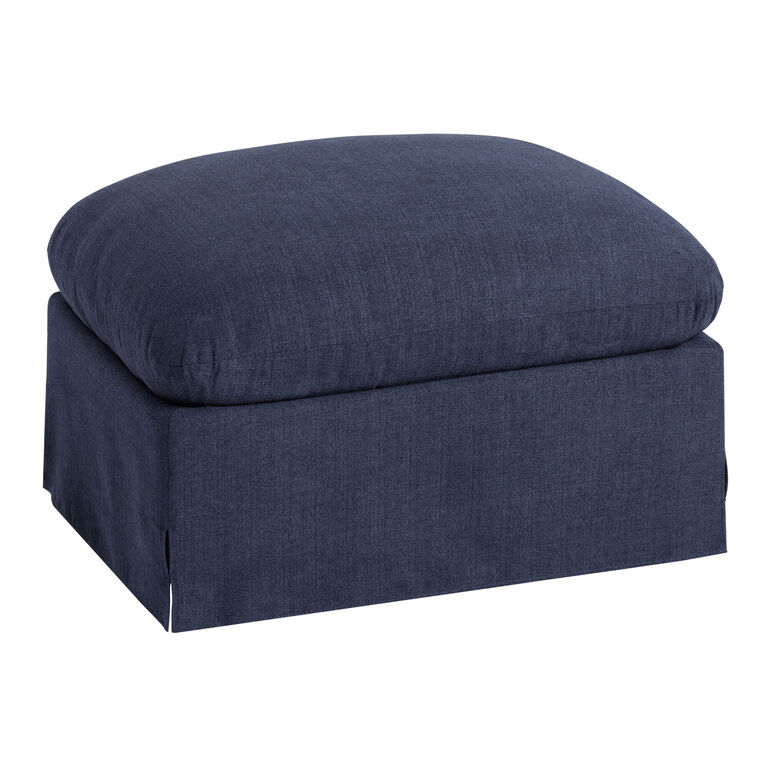 Brynn Feather Filled Swivel Chair Ottoman image number 1
