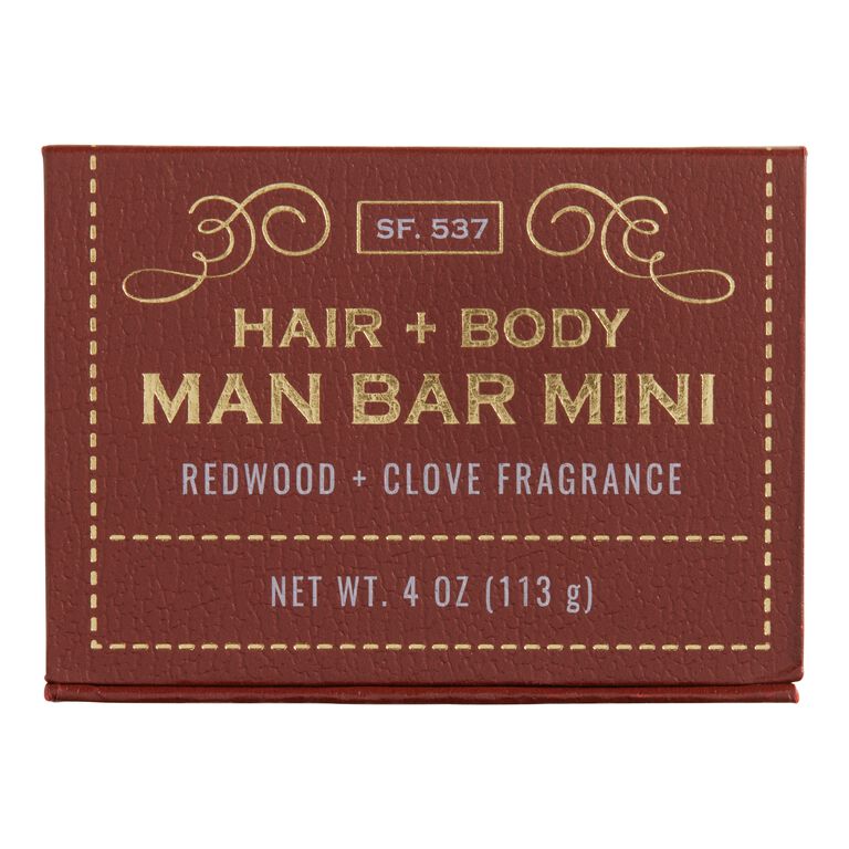 SF Soap Co. Redwood & Clove Mini Man Bar Soap image number 1