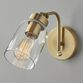 Bristol Antique Brass and Glass Wall Sconce image number 1