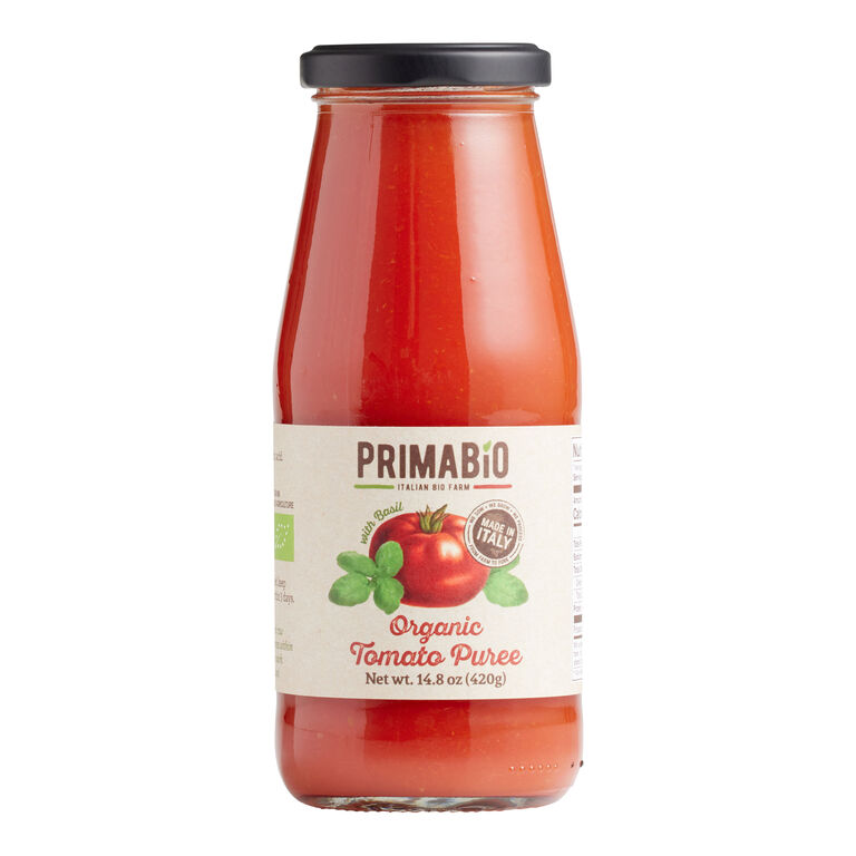 Prima Bio Organic Red Tomato Puree with Basil Set of 2 image number 1