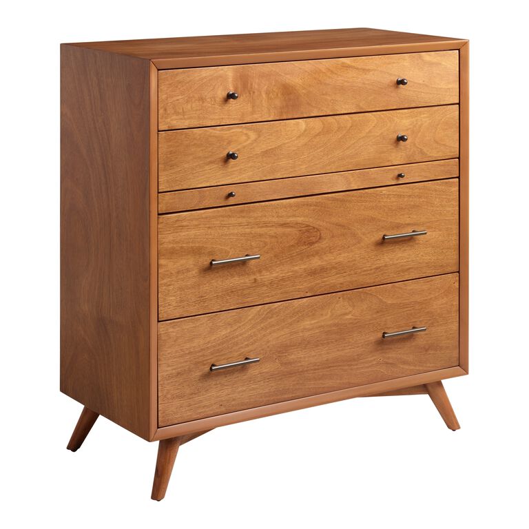 Brewton Acorn Wood Dresser With Pullout Tray image number 1