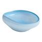 Blue Mouth Blown Glass Decorative Bowl image number 0