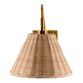 Cerro Gold And Rattan Dome Wall Sconce image number 1