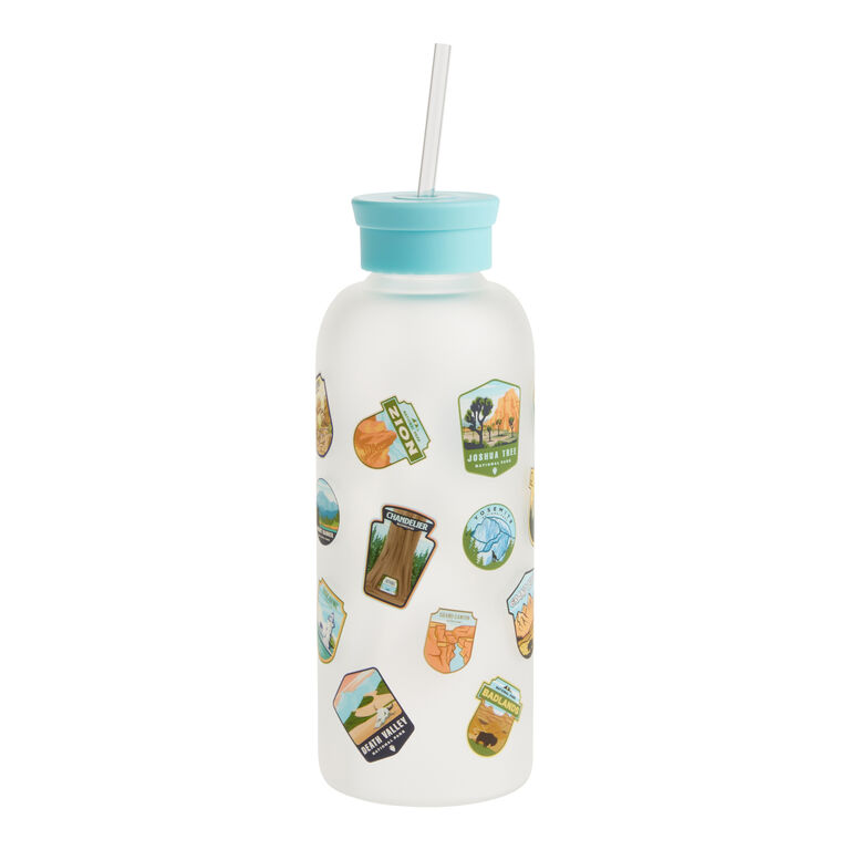 Studio Oh Glass National Parks Water Bottle With Straw image number 1