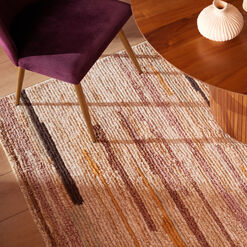 Aurora Warm Multicolor Modern Abstract Tufted Wool Area Rug