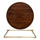 Keesey Round Wood and Metal Tray Top Folding Coffee Table image number 5