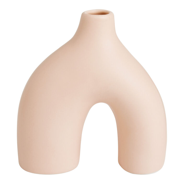 Pink Arch Ceramic Vase image number 1