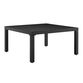 Piermont Square Matte Black Metal Outdoor Coffee Table image number 0
