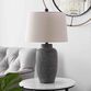 Jerlen Brown And White Organic Dot Table Lamp image number 1