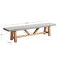 Palmera Faux Cement Outdoor Dining Bench image number 3