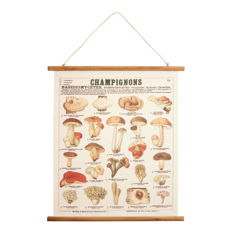 Champignon Fabric Scroll Wall Hanging image number 1