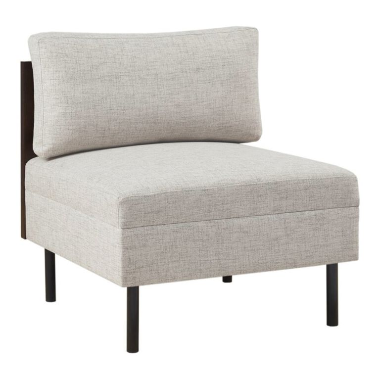 Cosmo Oatmeal Modular Sectional Armless Chair image number 1