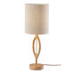 Welsey Contoured Rubber Wood Table Lamp image number 0