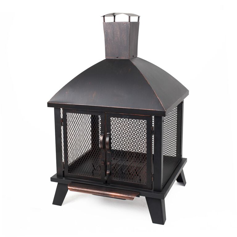 Spruce Rubbed Bronze Steel Fire Pit House image number 1