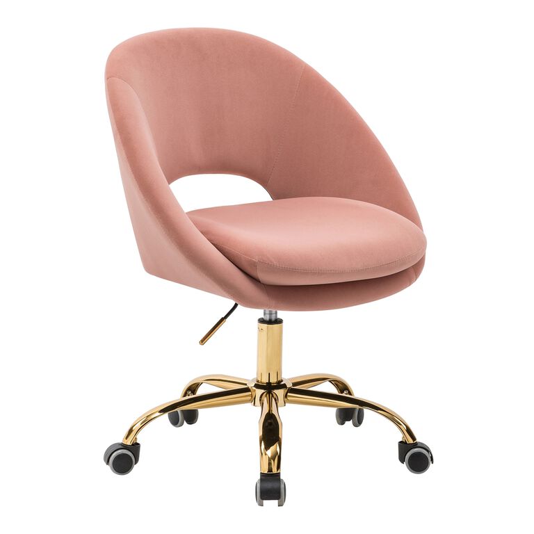 Westgate Velvet Upholstered Office Chair image number 1