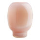 Pink And Apricot Ombre Footed Glass Vase image number 0