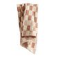 Ivory Checkered Throw Blanket image number 0