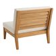 Somers Natural Teak Modular Outdoor Sectional Armless Chair image number 2