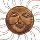 Copper Metal Sun Face Wall Decor image number 3