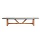 Palmera Faux Cement Outdoor Dining Bench image number 1