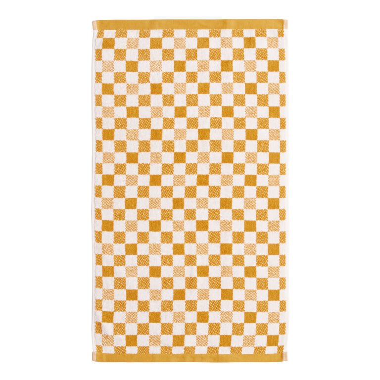 Asteria Checkered Terry Hand Towel image number 3