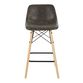 Allen Faux Leather Low Back Counter Stool Set of 2 image number 1