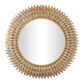 Gold Metal Layered Leaf Wall Mirror image number 0