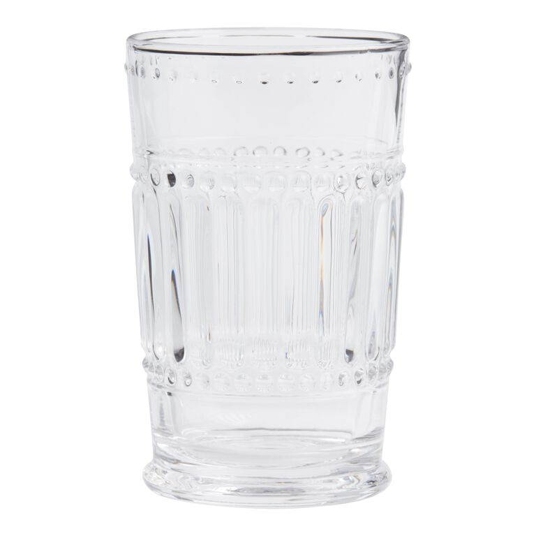 Clear Pressed Highball Glass Set of 4 image number 1