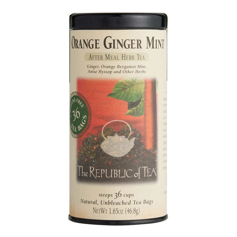 The Republic Of Tea Orange Ginger Mint Herbal Tea 36 Count image number 1