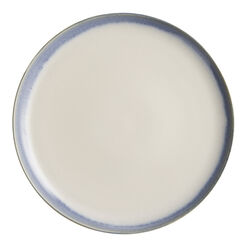 Kai Ivory And Blue Reactive Glaze Dinner Plate