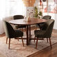 Maliyah Wood Rounded Extension Dining Table image number 1