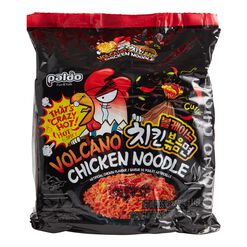 Paldo Volcano Hot and Spicy Chicken Instant Noodles 4 Pack