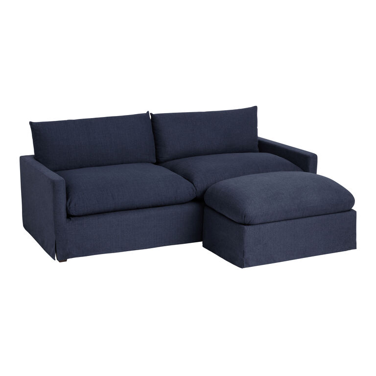 Brynn Feather Filled Sofa Ottoman image number 4