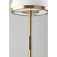 Milford Frosted Glass Dome and Antique Brass LED Floor Lamp image number 5