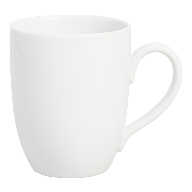 Coupe White Porcelain Mug Set Of 4 image number 1