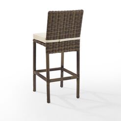 Jace Brown All Weather Wicker Outdoor Barstool Set Of 2