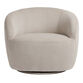 Royce Taupe Corduroy Upholstered Swivel Chair image number 2